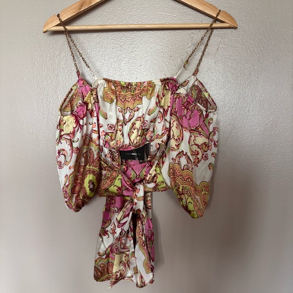 All Bets Satin Top - Picture 5 of 7